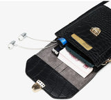 Chuwanglin Mini Crocodile Leather Clutch Purses Handbag