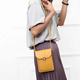 Chuwanglin Mini Crocodile Leather Clutch Purses Handbag