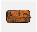 Chuwanglin Newspaper Printing Shoulder Bag Folding Travel Handbag