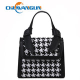 Chuwanglin Plaid Crossbody Handbag Totes Women Casual Leather Shoulder Purse