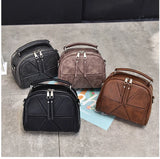 Chuwanglin Shoulder Bag PU Leather Handbag Lady Boston Hairball Messenger Bags