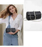 Chuwanglin Snake Bone Chain Shoulder Bag Paper Clip Clutch for Women