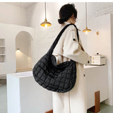 Chuwanglin Winter Big Shoulder Bag Space Cotton Handbag Woman Casual Tote Down D
