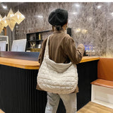 Chuwanglin Winter Big Shoulder Bag Space Cotton Handbag Woman Casual Tote Down D