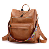 Chuwanglin Women Backpack Youth Leather Female School Bagpack D103011