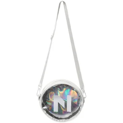 Circle Shape Laser Hologram Sympony See Through Waterproof Carry Bags