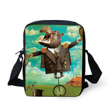 Circus Animal Women Mini Cross-body Bag Casual Messenger Bags