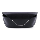 Leather Waist Bag Mens Womens Real Cow Leather Sunglasses Box Case Bag