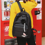 Classic Everyday Backpack with Smooth Zipper Closure