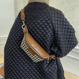 Classic Birds Pattern Woolly Women Bag Chest Bags