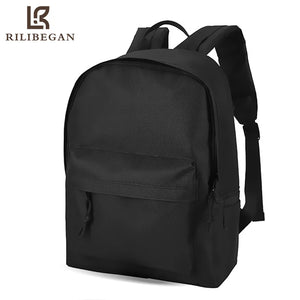 Nylon Travel Men Backpack Large Capacity School Bag Basic Casual Laptop