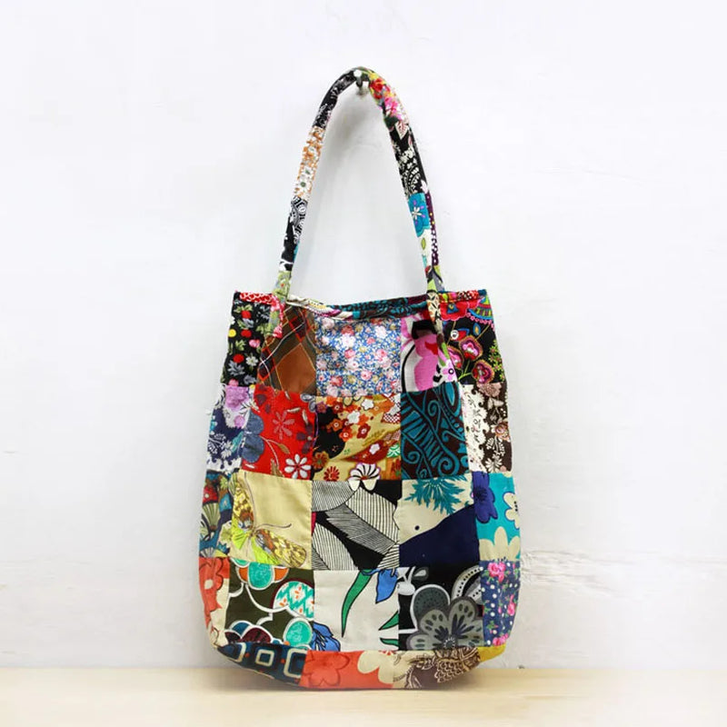 Boho Shoulder Bag Patchwork Tote Handbag for Women