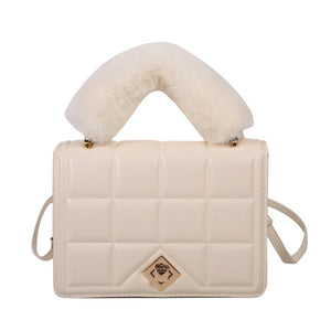 Classic Comfort Plush Ladies Handbags High Shoulder Crossbody Bags