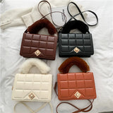 Classic Comfort Plush Ladies Handbags High Shoulder Crossbody Bags