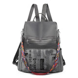 Casual Oxford Women's Backpack Patchwork Print Student Girls School Bags