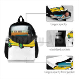 Vintage Outdoor Hiking Backpack Classic Yellow