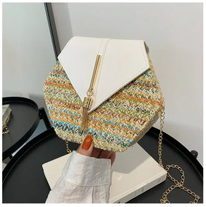 Classic Handbags High Bolsos Women's Shoulder Crossbody Bags Woven Beach Bag