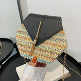 Classic Handbags High Bolsos Women's Shoulder Crossbody Bags Woven Beach Bag