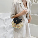 Classic Handbags High Bolsos Women's Shoulder Crossbody Bags Woven Beach Bag