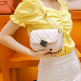 Classic Diamond Lattice Shoulder Bag Chain Crossbody Purse