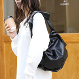 Dumplings Bags Women Shoulder Handbags Purses Knot Pleated Armpit