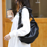 Dumplings Bags Women Shoulder Handbags Purses Knot Pleated Armpit