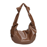 Dumplings Bags Women Shoulder Handbags Purses Knot Pleated Armpit