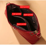 Embossed Flower Women Shoulder Bag High PU Leather Handbag Purse