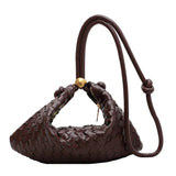 Classic PU Braided Shoulder Bags Crossbody Handbags