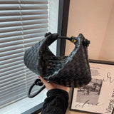 Classic PU Braided Shoulder Bags Crossbody Handbags