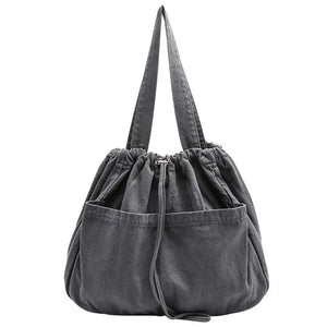 Vintage Canvas Bag Women's Handbag Shoulder Shopping Purse