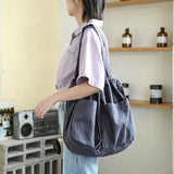 Vintage Canvas Bag Women's Handbag Shoulder Shopping Purse