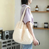 Vintage Canvas Bag Women's Handbag Shoulder Shopping Purse