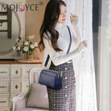 Vintage Small Square Ladies Crossbody Bag Zipper Messenger Handbag