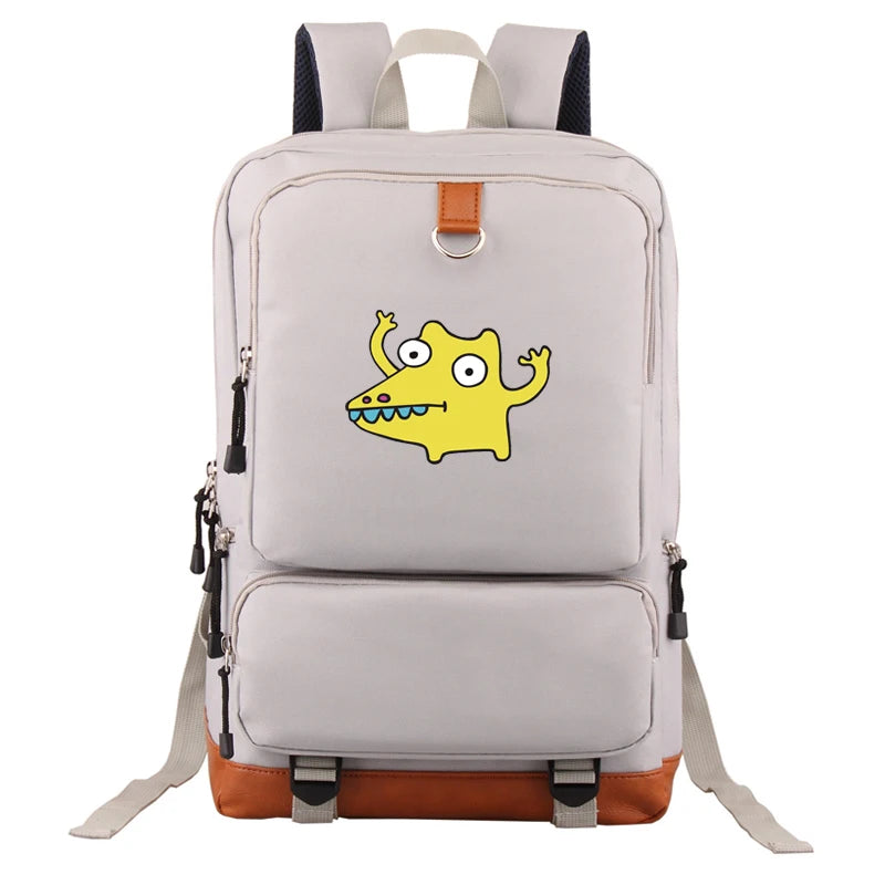 Funny Cartoon Backpack School Bag Canvas Rucksack for Boys