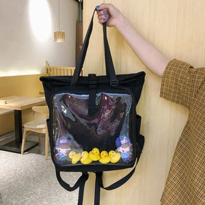 Classic ItaBag Shoulder Backpack Transparent Soft Clear Ita Bag