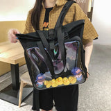 Classic ItaBag Shoulder Backpack Transparent Soft Clear Ita Bag