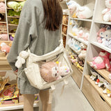 Lovely Pink ItaBag Shoulder Bag Girls Transparent Waterproof Soft Clear