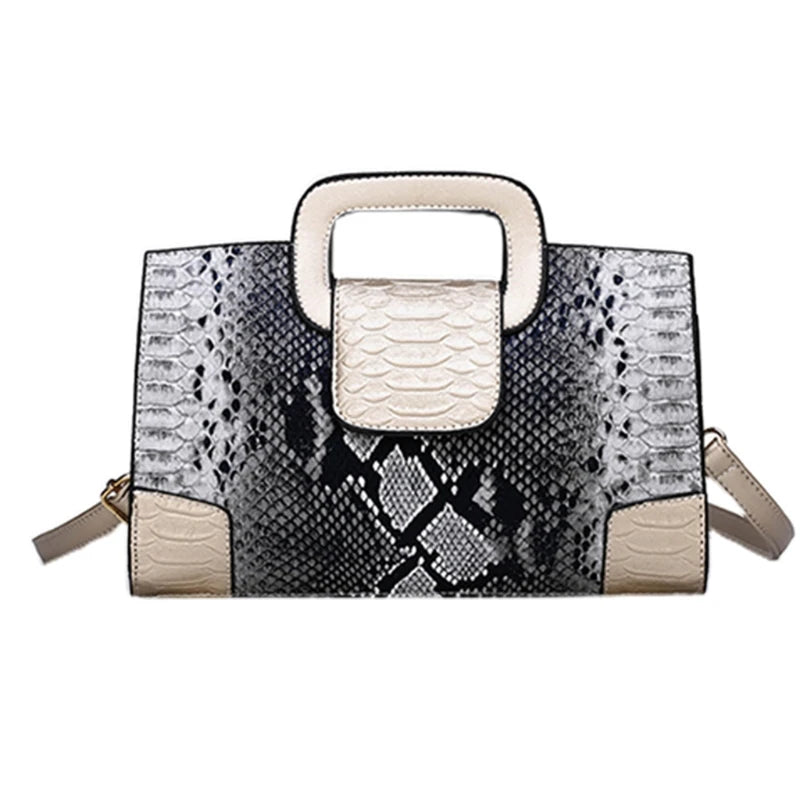 Snake Print Crossbody Bag for Women Shoulder Bag