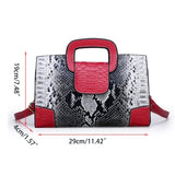 Snake Print Crossbody Bag for Women Shoulder Bag