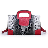 Snake Print Crossbody Bag for Women Shoulder Bag
