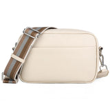 Classic Leather Shoulder Bag Wide Strap Crossbody Messenger Handbags