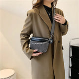 Classic Leather Women Bag Outdoor Casual Chest Bags Retro Women Shoulder Waist B