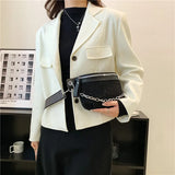 Classic Leather Women Bag Outdoor Casual Chest Bags Retro Women Shoulder Waist B