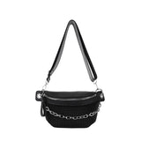 Classic Leather Women Bag Outdoor Casual Chest Bags Retro Women Shoulder Waist B