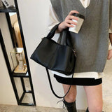 Classic Leather Women's Handbags High-quality Retro Crossbody Tote Shoulder Bags