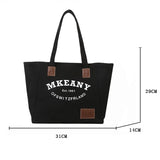 Classic Letter Big Bag for Women Spring Canvas Shoulder Tote