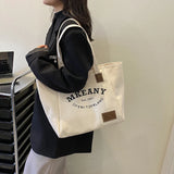 Classic Letter Big Bag for Women Spring Canvas Shoulder Tote