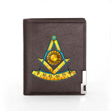 Classic Master Masons Angle Square Leather Wallet