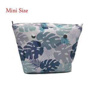Mini Floral Border Lining Print Inner Zipper Pocket For O bag
